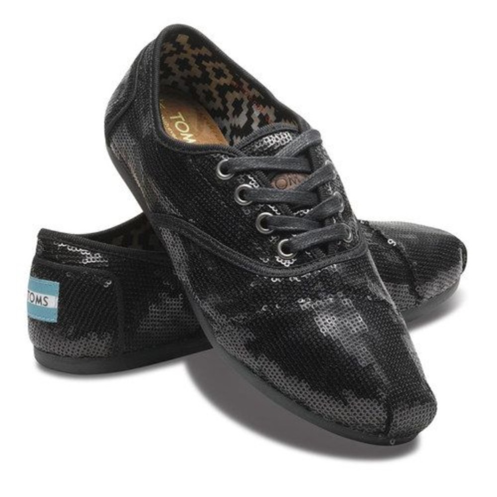 Brand New Toms Sequins w/o Laces